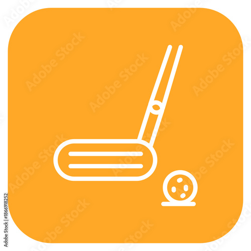 Putter icon vector image. Can be used for Golf.