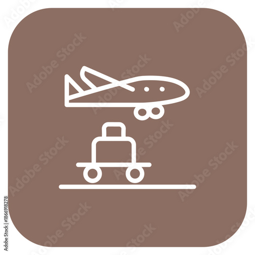 Arrival icon vector image. Can be used for Supply Chain.