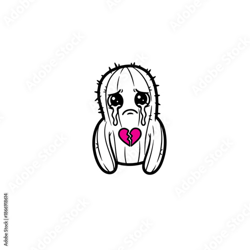 Cactus with Broken Heart