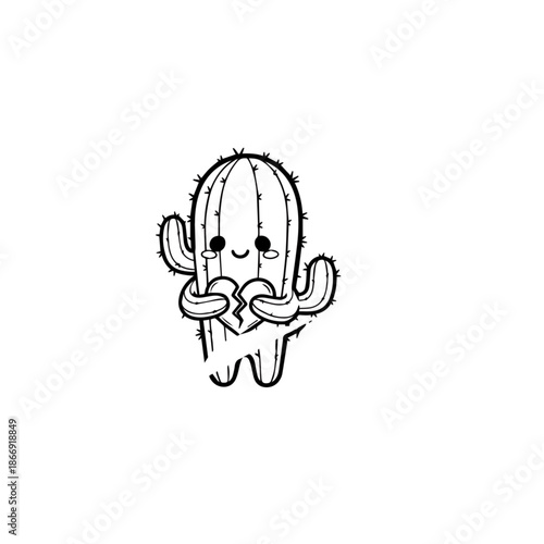 Sad Broken Heart Cactus