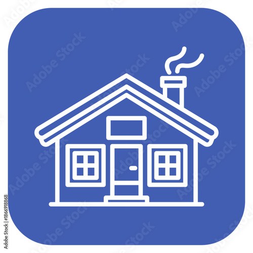 Ski Lodge icon vector image. Can be used for Ski Resort.