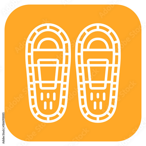 Snow Shoes icon vector image. Can be used for Ski Resort.