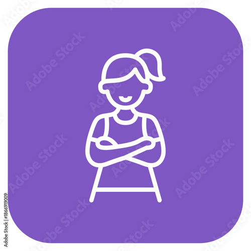 Babysitter icon vector image. Can be used for Child Adoption.
