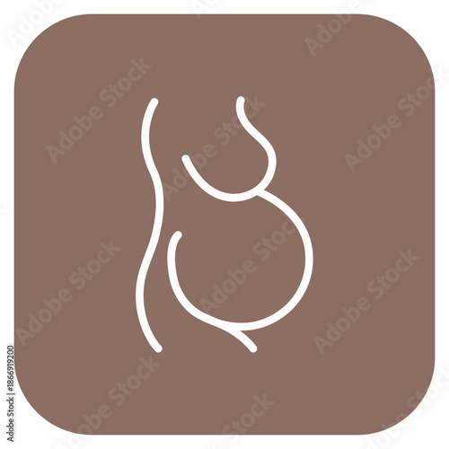 Pregnancy icon vector image. Can be used for Child Adoption.