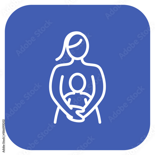Proud Mother icon vector image. Can be used for Child Adoption.