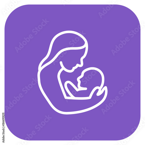 Raising a Child icon vector image. Can be used for Child Adoption.