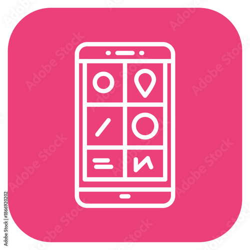 Smartphone icon vector image. Can be used for Veterinary.