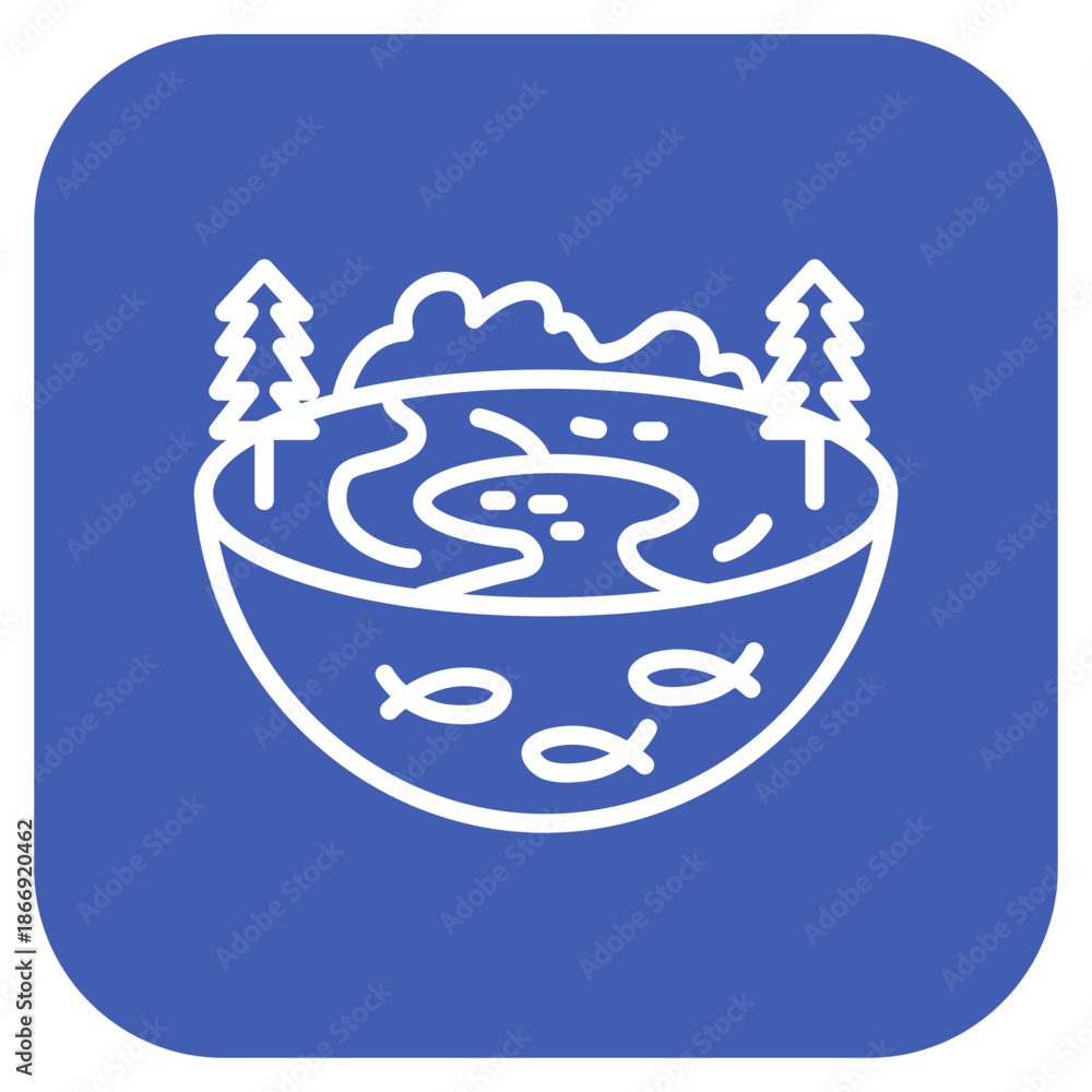 Fototapeta premium Ecosystem icon vector image. Can be used for Rainforest.