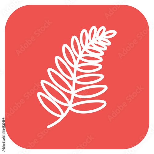Fern icon vector image. Can be used for Rainforest.