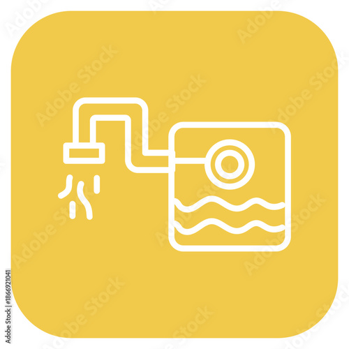 Sewage Treatment icon vector image. Can be used for Global Warming.