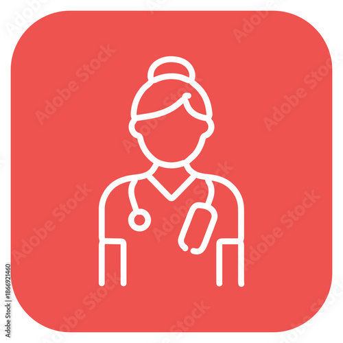 Burn Care Nurse icon vector image. Can be used for Nursing.