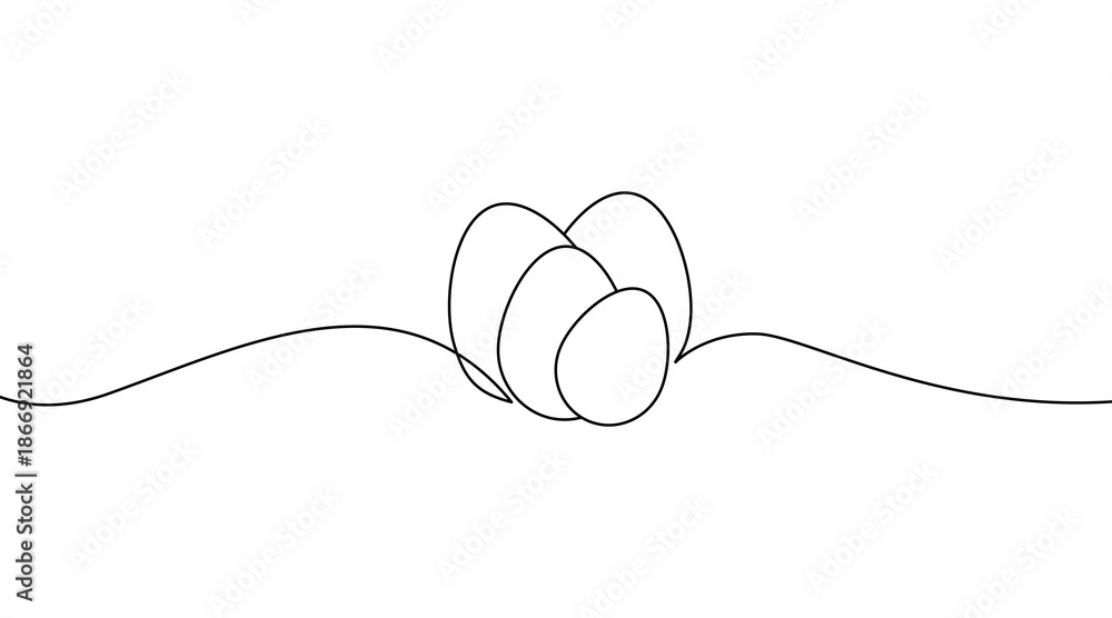 Фотография Egg line art