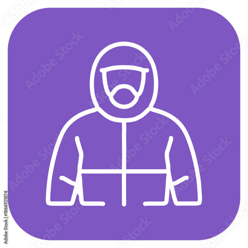 Hazmat Team icon vector image. Can be used for Public Services.