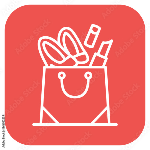 Shopping Addiction icon vector image. Can be used for Addiction.