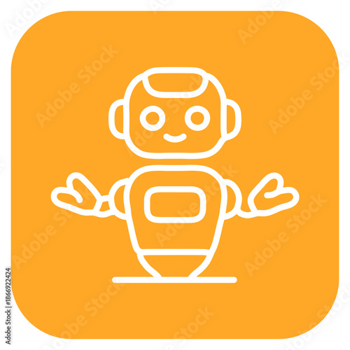 Personal Robot icon vector image. Can be used for Cyberpunk.