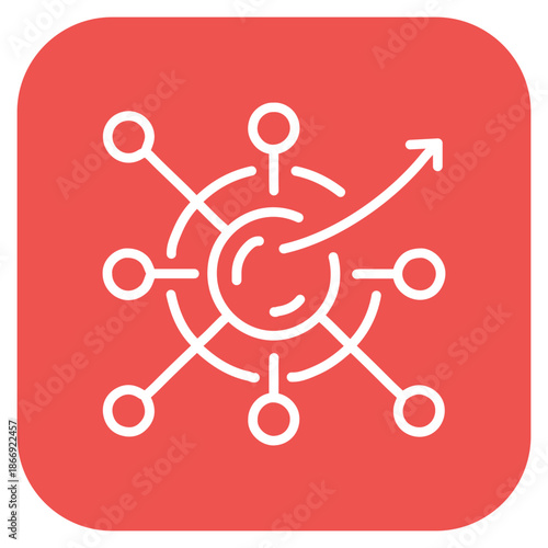 Quantum Computing icon vector image. Can be used for Cyberpunk.