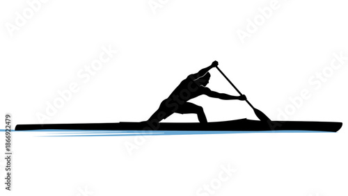 Woman Practicing Yoga on Water Surface.