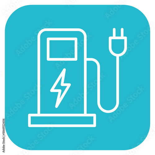 Charging Station icon vector image. Can be used for Coworking Space.