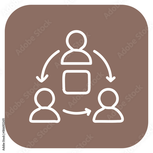 Collaboration Hub icon vector image. Can be used for Coworking Space.