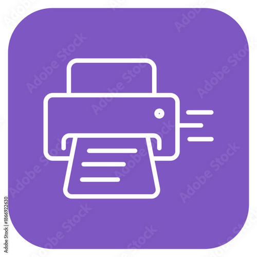High-Speed Printer icon vector image. Can be used for Coworking Space.