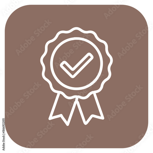 Certification Seal icon vector image. Can be used for Compliance And Regulation.