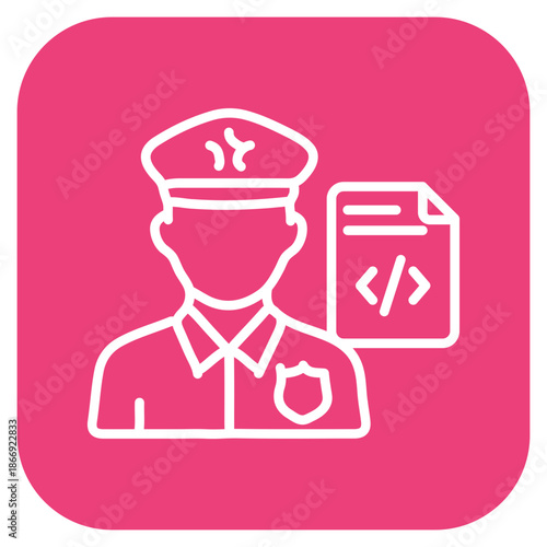 Code Enforcement icon vector image. Can be used for Compliance And Regulation.