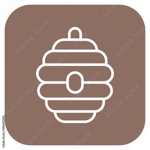 Beehive icon vector image. Can be used for Agriculture.