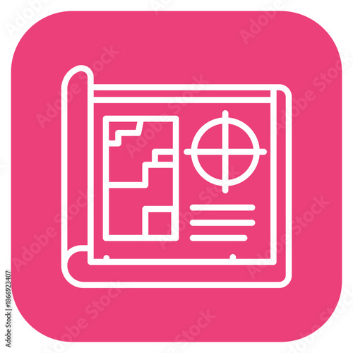 Blueprint Document icon vector image. Can be used for Documents And Files.