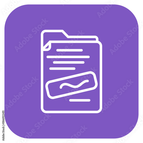 Confidential File icon vector image. Can be used for Documents And Files.