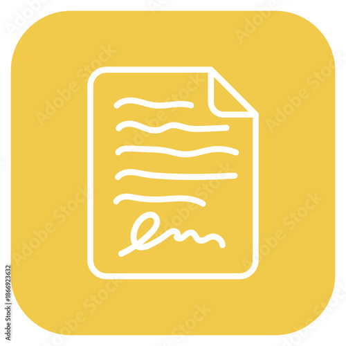 Handwritten Document icon vector image. Can be used for Documents And Files.