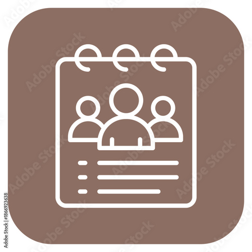 Meeting Notes icon vector image. Can be used for Documents And Files.