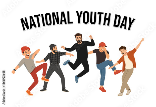 Vibrant Celebration of National Youth Day with Dancing Teens - Dancing youth group