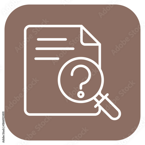 Hard Inquiry icon vector image. Can be used for Credit And Loan.