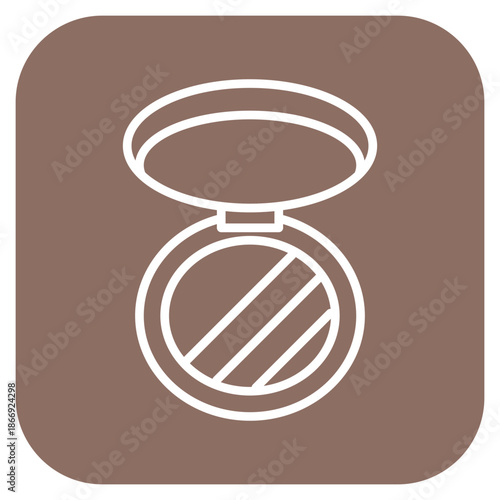 Bronzer icon vector image. Can be used for Cosmetology.