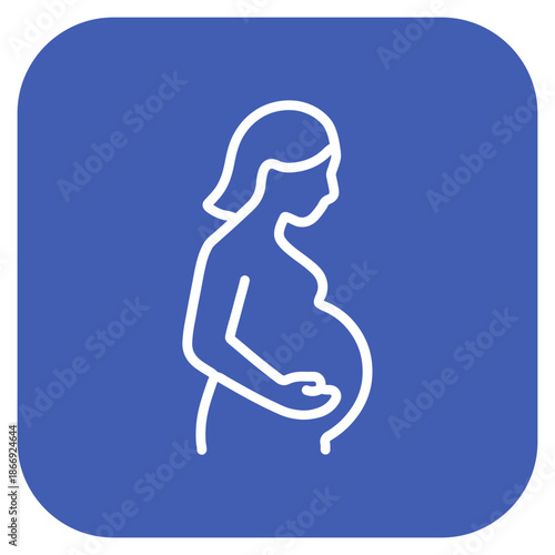 Expectant Mother icon vector image. Can be used for Maternity.