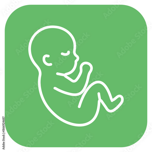 Fetal Growth icon vector image. Can be used for Maternity.