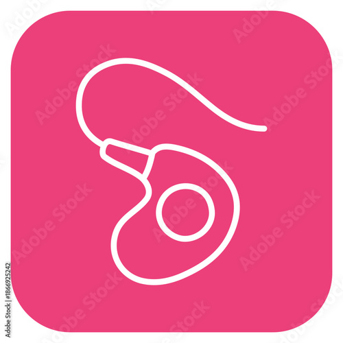 In-Ear Monitor icon vector image. Can be used for Artist Studio.