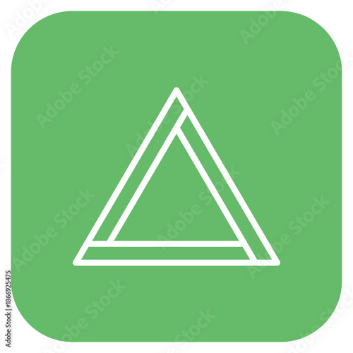 Delta icon vector image. Can be used for Geography.