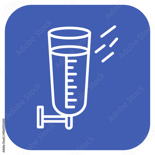 Rain Gauge icon vector image. Can be used for Geography.