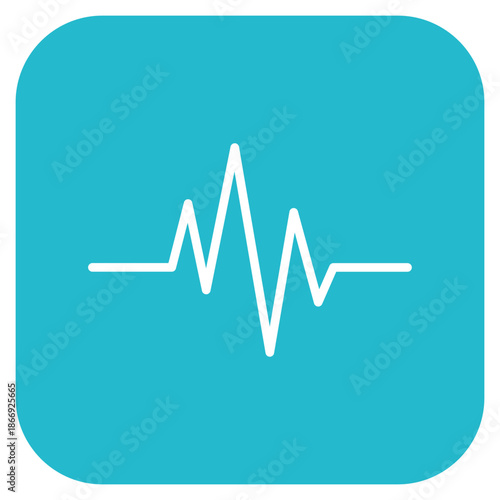 Seismic Waves icon vector image. Can be used for Geography.