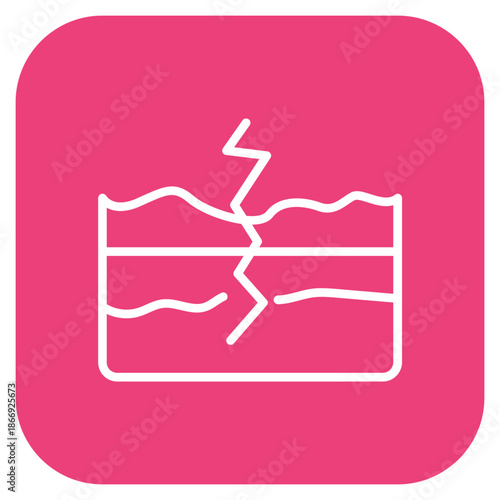 Tectonic Plate icon vector image. Can be used for Geography.