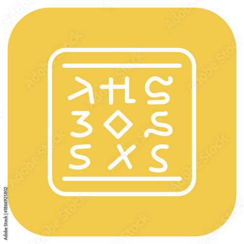 Ancient Script icon vector image. Can be used for Archeology.