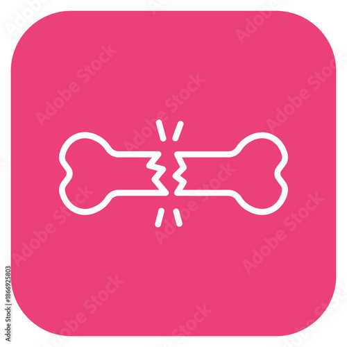 Bone Fragment icon vector image. Can be used for Archeology.