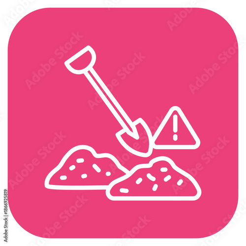 Dig Site icon vector image. Can be used for Archeology.