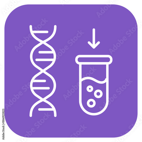 DNA Extraction icon vector image. Can be used for Archeology.