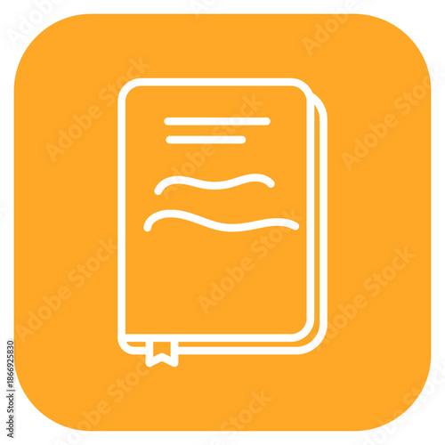 Field Notes icon vector image. Can be used for Archeology.