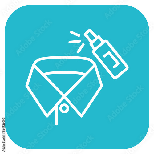 Collar Starch icon vector image. Can be used for Laundry.