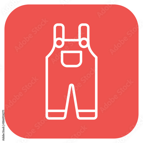 Overalls icon vector image. Can be used for Laundry.
