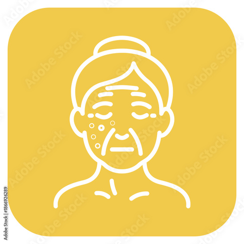 Aging Spots icon vector image. Can be used for Dermatology.
