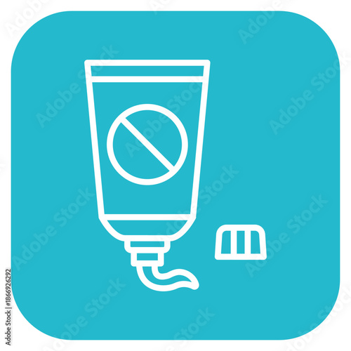 Antifungal Cream icon vector image. Can be used for Dermatology.